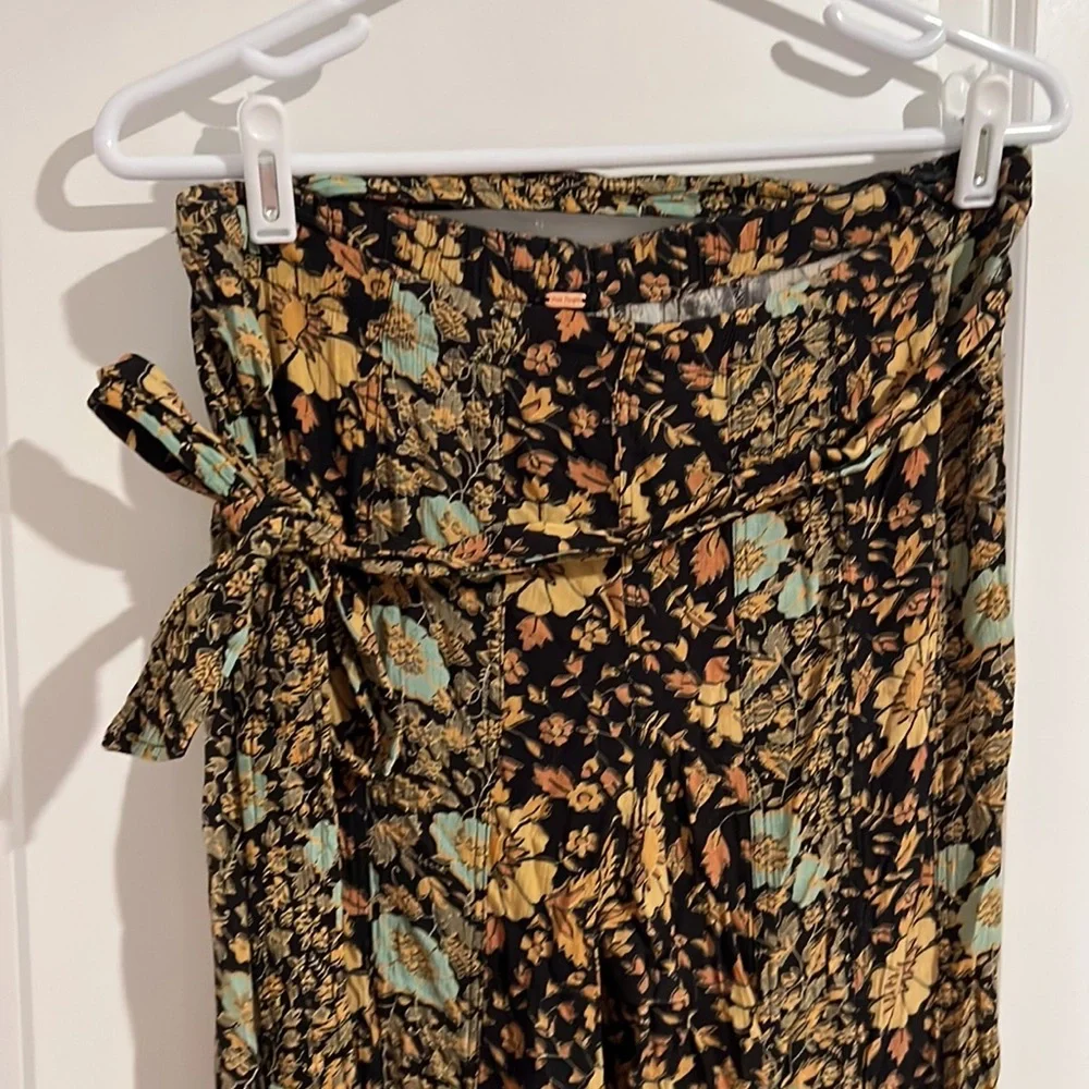 Free People Bali Sultry Boho Pants Jade Combo Small - Picture 4 of 8